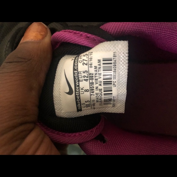 Purple and black sneakers - Picture 2 of 3